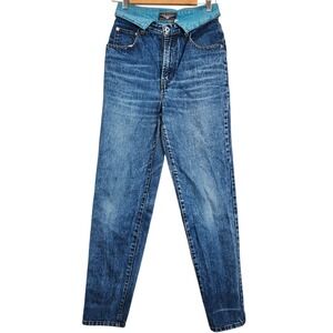 Vintage 80s WENT No Exit Jeans Size 4 Women Medium Stonewash High Waist Tapered